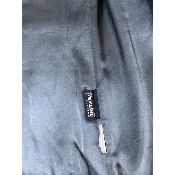 J Crew Sz S Black Stadium Cloth Double Breasted Majesty Peacoat Wool Blend - Picture 5 of 10